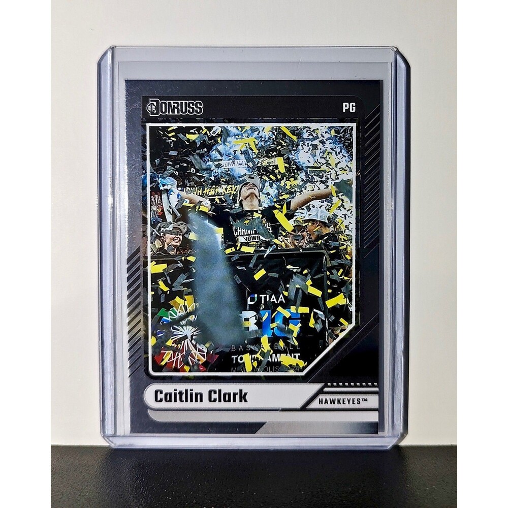 Caitlin Clark 2024 Silver Foil Panini Donruss #14 Basketball Card Iowa Hawkeyes